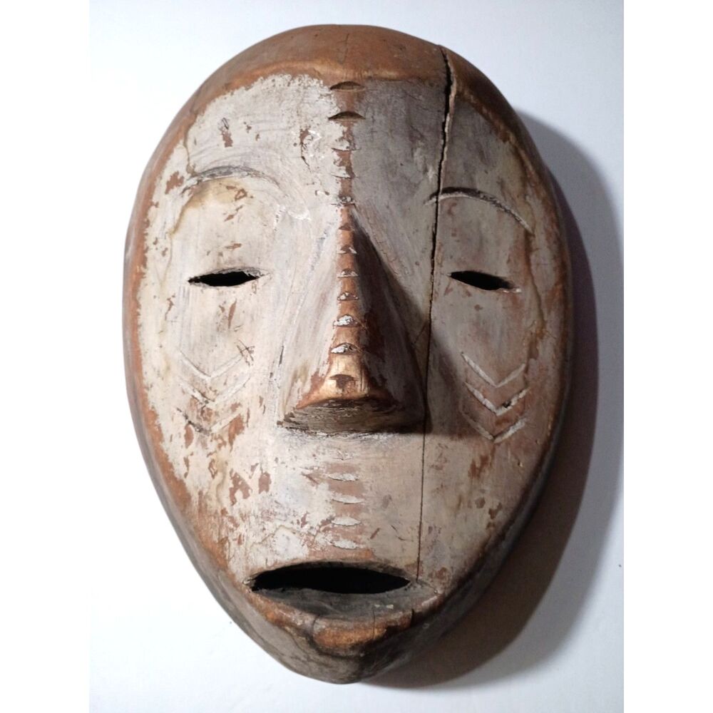 Traditional Lega Bwami Society Mask from Democratic Republic of the Congo
